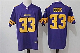 Nike Minnesota Vikings #33 Dalvin Cook Purple Color Rush Jersey,baseball caps,new era cap wholesale,wholesale hats