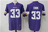 Nike Minnesota Vikings #33 Dalvin Cook Purple Team Color Game Jersey,baseball caps,new era cap wholesale,wholesale hats
