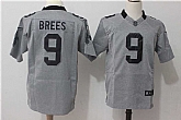 Nike New Orleans Saints #9 Drew Brees Gridiron Gray II Stitched Limited Jersey,baseball caps,new era cap wholesale,wholesale hats