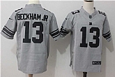 Nike New York Giants #13 Odell Beckham Jr Gridiron Gray II Stitched Limited Jersey,baseball caps,new era cap wholesale,wholesale hats