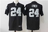 Nike Oakland Raiders #24 Marshawn Lynch Black Team Color Game Jersey,baseball caps,new era cap wholesale,wholesale hats