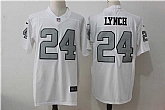 Nike Oakland Raiders #24 Marshawn Lynch White Gray Vapor Untouchable Limited Jersey,baseball caps,new era cap wholesale,wholesale hats