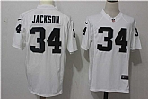 Nike Oakland Raiders #34 Bo Jackson White Team Color Game Jersey,baseball caps,new era cap wholesale,wholesale hats