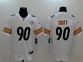 Nike Pittsburgh Steelers #90 T.J. Watt White Vapor Untouchable Player Limited Jersey,baseball caps,new era cap wholesale,wholesale hats