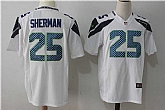 Nike Seattle Seahawks #25 Richard Sherman White Team Color Game Jersey,baseball caps,new era cap wholesale,wholesale hats