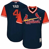 St. Louis Cardinals #4 Yadier Molina Yadi Majestic Navy 2017 Players Weekend Jersey,baseball caps,new era cap wholesale,wholesale hats