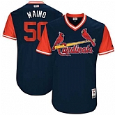 St. Louis Cardinals #50 Adam Wainwright Waino Majestic Navy 2017 Players Weekend Jersey,baseball caps,new era cap wholesale,wholesale hats