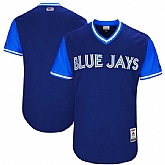Toronto Blue Jays Blank Majestic Navy 2017 Players Weekend Team Jersey,baseball caps,new era cap wholesale,wholesale hats