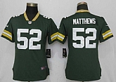 Women Limited Nike Green Bay Packers #52 Matthews Green Vapor Untouchable Player Jersey,baseball caps,new era cap wholesale,wholesale hats
