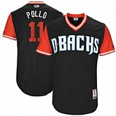Arizona Diamondbacks #11 AJ Pollock Pollo Majestic Black 2017 Players Weekend Jersey JiaSu,baseball caps,new era cap wholesale,wholesale hats