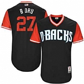Arizona Diamondbacks #27 B Dru Majestic Black 2017 Players Weekend Jersey JiaSu,baseball caps,new era cap wholesale,wholesale hats
