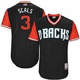 Arizona Diamondbacks #3 Scals Majestic Black 2017 Players Weekend Jersey JiaSu,baseball caps,new era cap wholesale,wholesale hats