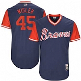 Atlanta Braves #45 Matt Wisler Wisler Majestic Navy 2017 Players Weekend Jersey JiaSu,baseball caps,new era cap wholesale,wholesale hats
