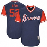 Atlanta Braves #52 Jose Ramirez Rami Majestic Navy 2017 Players Weekend Jersey JiaSu,baseball caps,new era cap wholesale,wholesale hats