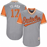 Baltimore Orioles #17 Ruben Tejada Tejada Majestic Gray 2017 Players Weekend Jersey JiaSu,baseball caps,new era cap wholesale,wholesale hats