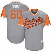 Baltimore Orioles #60 Mychal Givens Tony Majestic Gray 2017 Players Weekend Jersey JiaSu,baseball caps,new era cap wholesale,wholesale hats