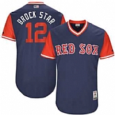 Boston Red Sox #12 Brock Holt Brock Star Majestic Navy 2017 Players Weekend Jersey JiaSu,baseball caps,new era cap wholesale,wholesale hats