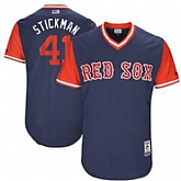 Boston Red Sox #41 Chris Sale Stickman Majestic Navy 2017 Players Weekend Jersey JiaSu,baseball caps,new era cap wholesale,wholesale hats