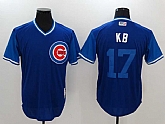 Chicago Cubs #17 Kris Bryant KB Navy Majestic Players Weekend Mlb Jerseys,baseball caps,new era cap wholesale,wholesale hats