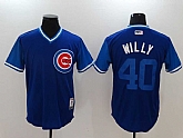Chicago Cubs #40 Willson Contreras Willy Majestic Royal Players Weekend Mlb Jerseys,baseball caps,new era cap wholesale,wholesale hats
