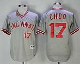 Cincinnati Reds #17 Shin-Soo Choo Gray Throwback Stitched MLB Jerseys,baseball caps,new era cap wholesale,wholesale hats