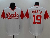 Cincinnati Reds #19 Joey Votto Tokki Majestic White Players Weekend Mlb Jerseys,baseball caps,new era cap wholesale,wholesale hats