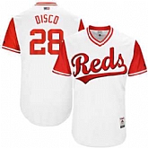 Cincinnati Reds #28 Anthony DeSclafani Disco Majestic White 2017 Players Weekend Jersey JiaSu,baseball caps,new era cap wholesale,wholesale hats
