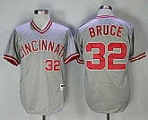 Cincinnati Reds #32 Jay Bruce Gray Throwback Stitched MLB Jerseys,baseball caps,new era cap wholesale,wholesale hats