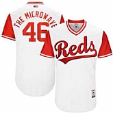 Cincinnati Reds #46 Tim Adleman The Microwave Majestic White 2017 Players Weekend Jersey JiaSu,baseball caps,new era cap wholesale,wholesale hats