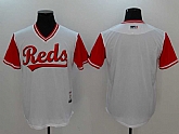Cincinnati Reds Blank Majestic White Players Weekend Mlb Jerseys,baseball caps,new era cap wholesale,wholesale hats