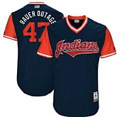 Cleveland Indians #47 Trevor Bauer Bauer Outage Majestic Navy 2017 Players Weekend Jersey JiaSu,baseball caps,new era cap wholesale,wholesale hats