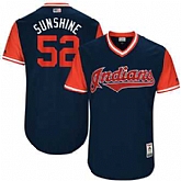 Cleveland Indians #52 Mike Clevinger Sunshine Majestic Navy 2017 Players Weekend Jersey JiaSu,baseball caps,new era cap wholesale,wholesale hats