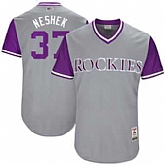 Colorado Rockies #37 Pat Neshek Neshek Majestic Gray 2017 Players Weekend Jersey JiaSu,baseball caps,new era cap wholesale,wholesale hats