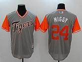 Detroit Tigers #24 Miguel Cabrera Miggy Majestic Gray Players Weekend Mlb Jerseys,baseball caps,new era cap wholesale,wholesale hats