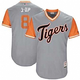 Detroit Tigers #8 Justin Upton J-Up Majestic Gray 2017 Players Weekend Jersey JiaSu,baseball caps,new era cap wholesale,wholesale hats