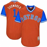 Houston Astros #1 Carlos Correa Showrrea Majestic Orange 2017 Players Weekend Jersey JiaSu,baseball caps,new era cap wholesale,wholesale hats
