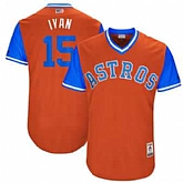 Houston Astros #15 Carlos Beltran Ivan Majestic Orange 2017 Players Weekend Jersey JiaSu,baseball caps,new era cap wholesale,wholesale hats