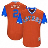 Houston Astros #2 Alex Bregman A-Breg Majestic Orange 2017 Players Weekend Jersey JiaSu,baseball caps,new era cap wholesale,wholesale hats