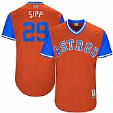 Houston Astros #29 Tony Sipp Sipp Majestic Orange 2017 Players Weekend Jersey JiaSu,baseball caps,new era cap wholesale,wholesale hats