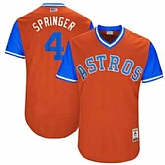 Houston Astros #4 George Springer Springer Majestic Orange 2017 Players Weekend Jersey JiaSu,baseball caps,new era cap wholesale,wholesale hats