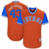 Houston Astros #43 Lance McCullers Snap Dragon 1 Majestic Orange 2017 Players Weekend Jersey JiaSu,baseball caps,new era cap wholesale,wholesale hats