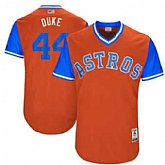 Houston Astros #44 Luke Gregerson Duke Majestic Orange 2017 Players Weekend Jersey JiaSu,baseball caps,new era cap wholesale,wholesale hats