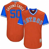 Houston Astros #50 Charlie Morton Ground Chuck Majestic Orange 2017 Players Weekend Jersey JiaSu,baseball caps,new era cap wholesale,wholesale hats