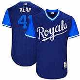 Kansas City Royals #41 Danny Duffy Bear Majestic Royal 2017 Players Weekend Jersey JiaSu,baseball caps,new era cap wholesale,wholesale hats