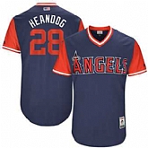 Los Angeles Angels #28 Andrew Heaney Heandog Majestic Navy 2017 Players Weekend Jersey JiaSu,baseball caps,new era cap wholesale,wholesale hats