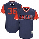 Los Angeles Angels #36 Yusmeiro Petit Yus Majestic Navy 2017 Players Weekend Jersey JiaSu,baseball caps,new era cap wholesale,wholesale hats