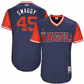 Los Angeles Angels #45 Tyler Skaggs Swaggy Majestic Navy 2017 Players Weekend Jersey JiaSu,baseball caps,new era cap wholesale,wholesale hats