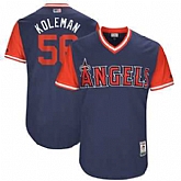 Los Angeles Angels #56 Kole Calhoun Koleman Majestic Navy 2017 Players Weekend Jersey JiaSu,baseball caps,new era cap wholesale,wholesale hats