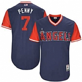 Los Angeles Angels #7 Cliff Pennington Penny Majestic Navy 2017 Players Weekend Jersey JiaSu,baseball caps,new era cap wholesale,wholesale hats