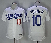 Los Angeles Dodgers #10 Justin Turner White Flexbase Stitched MLB Jerseys,baseball caps,new era cap wholesale,wholesale hats